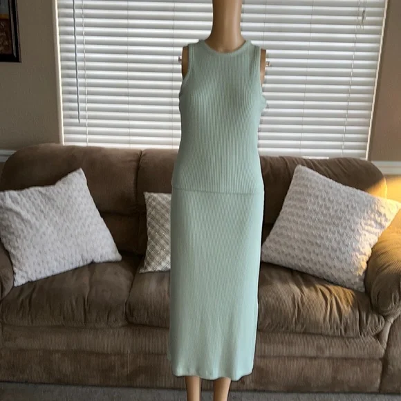 Rails | Skirts | Nwt Rails Reseda Green Ribbed Tank Skirt | Poshmark